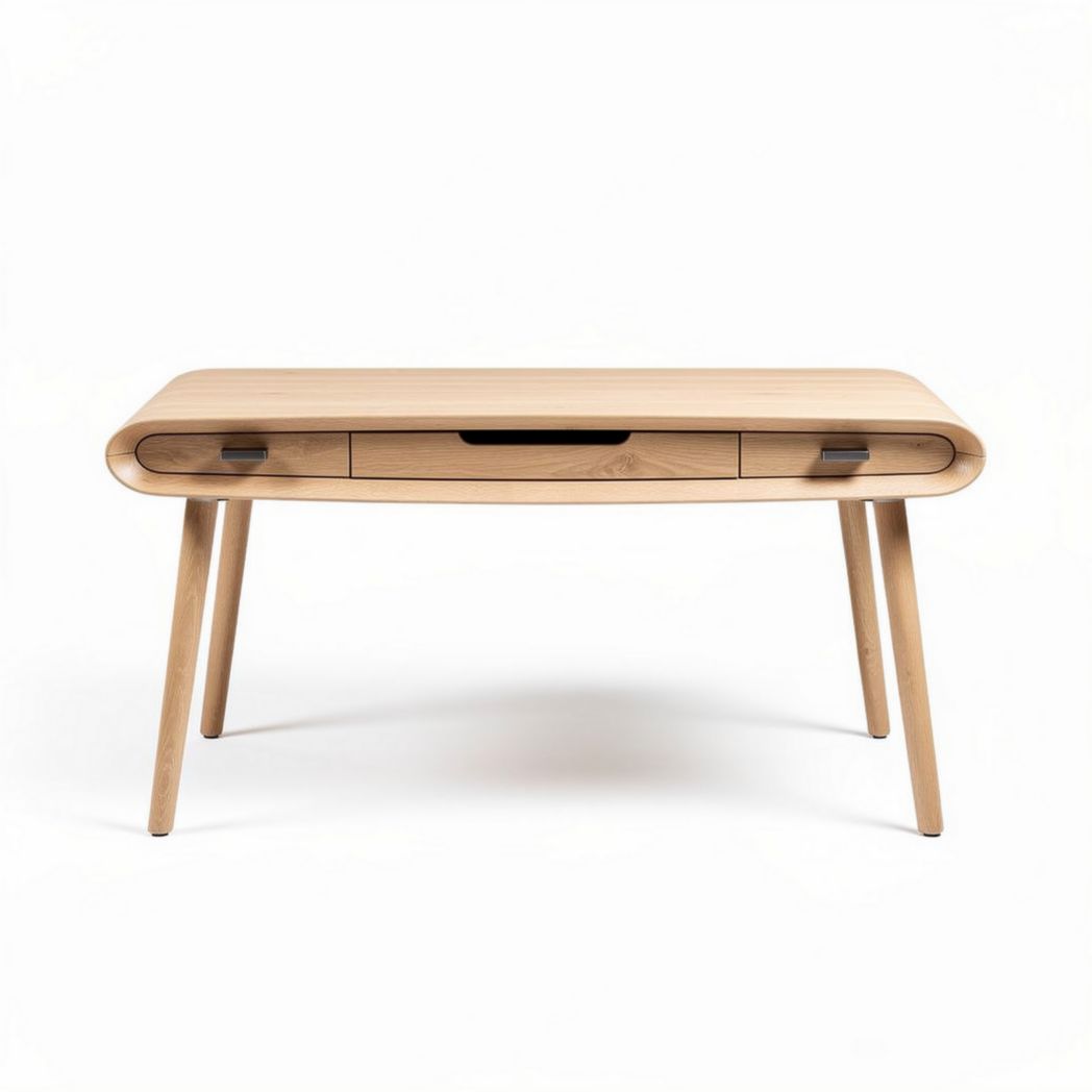 Wooden Writing Desk with Drawers for Home Office Use – 120 x 60 x 75cm