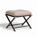 Fabric Upholstered Ottoman Footrest – Suitable for Living Room Use – Metal Frame – 40 x 40 x 45cm