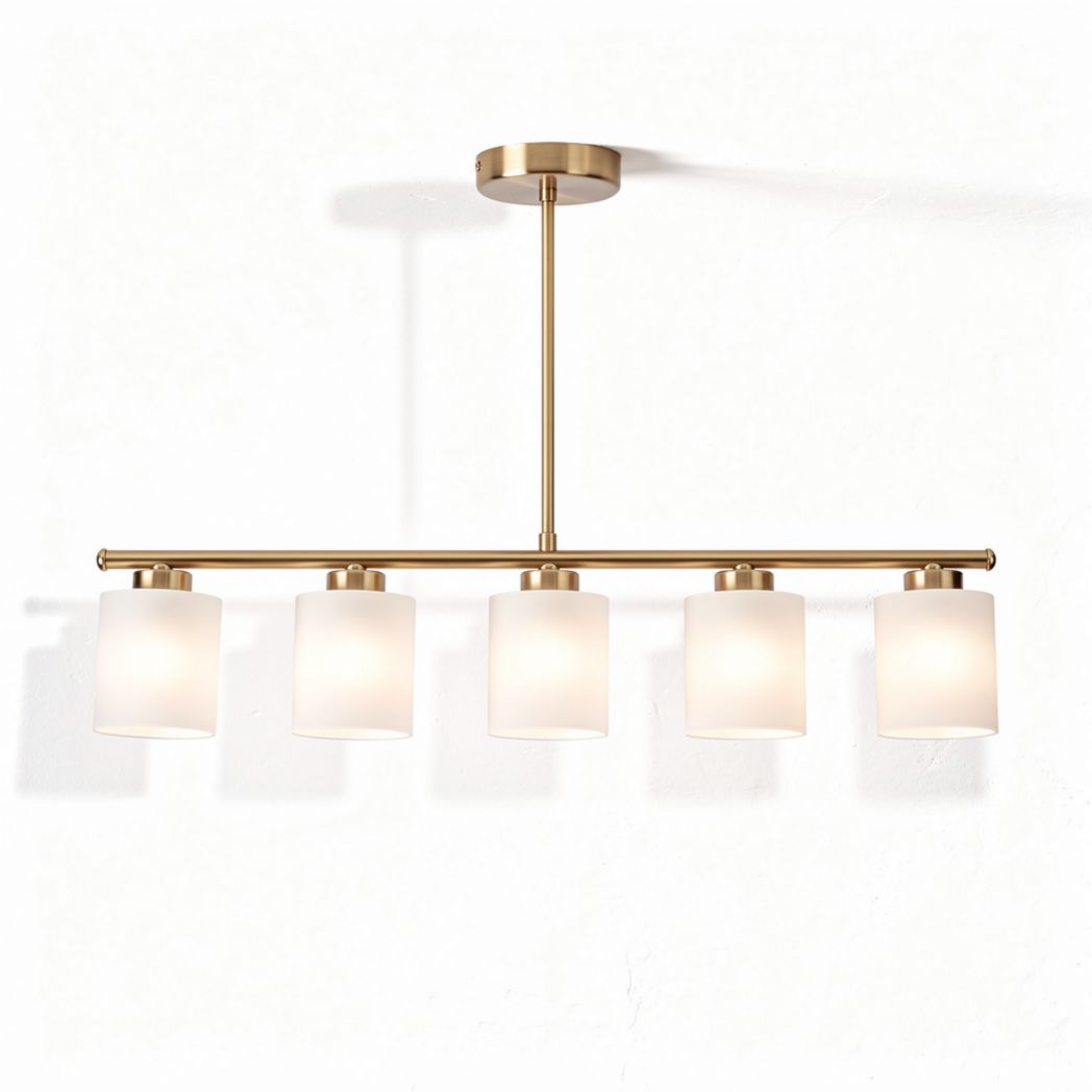 Metal Pendant Light Fixture – Suitable for Dining Room or Kitchen – Made of Metal and Glass – 70 x 20 x 25cm