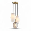 Glass Pendant Light Fixture – Suitable for Dining or Living Areas – Made of Glass and Metal – 35 x 20 x 50cm