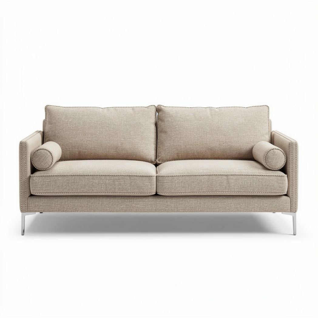 Fabric Upholstered Sofa for Living Room Seating – 180 x 90 x 75cm