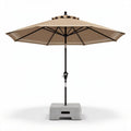 Outdoor Patio Umbrella with Base for Shade – Fabric and Steel – 200 x 200 x 250cm