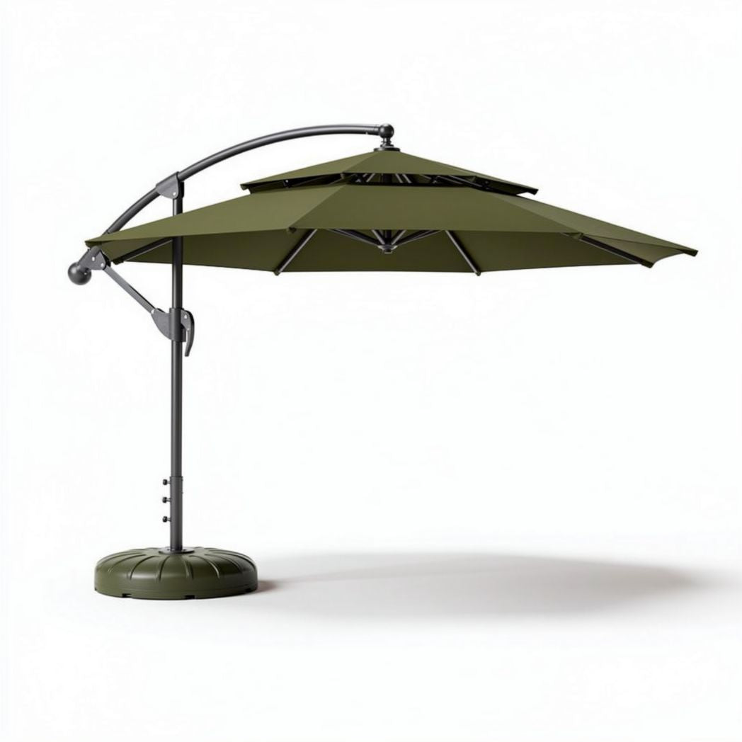 Outdoor Cantilever Umbrella – Provides Shade for Patios and Gardens – Made from Durable Fabric and Metal – 250 x 250 x 250cm